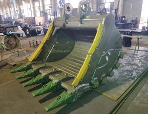 excavator rock bucket